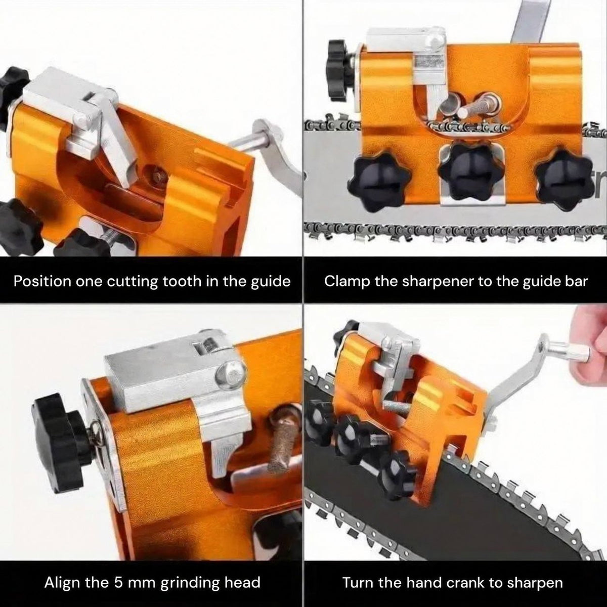 Four steps for using TimberBite by Big Boone