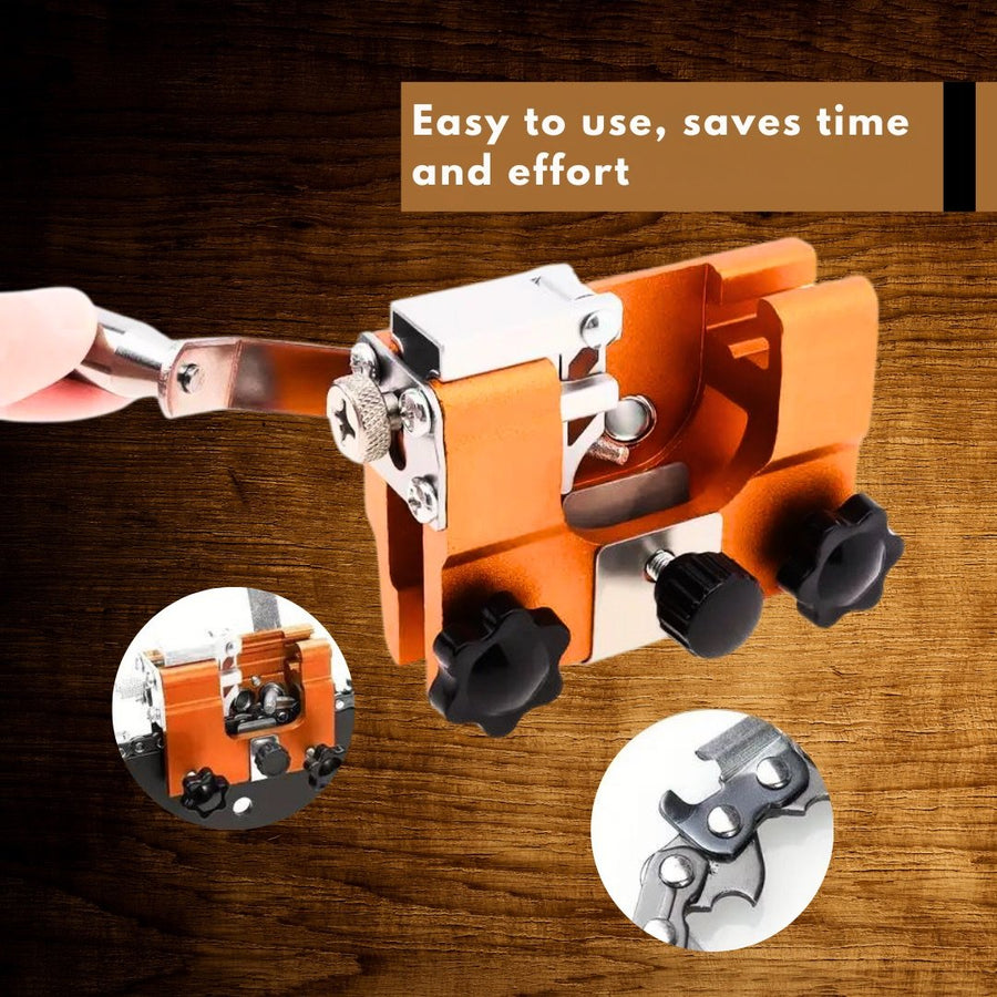 TimberBite mounted on a chainsaw bar